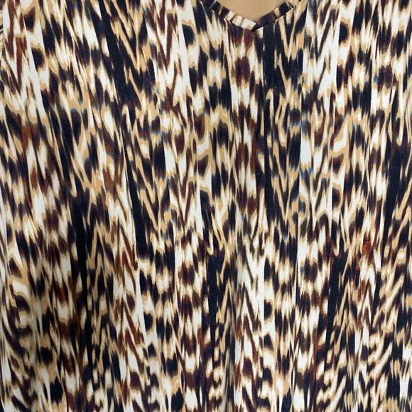Catherines womens abstract animal print stretch casual tshirt soft 3X - Picture 7 of 10